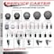 Service Caster 3.5'' SS Gray Poly Swivel 1-1/8'' Expanding Stem Caster with Brake SCC-SSEX20S3514-PPUB-TLB-118 - alternate 2